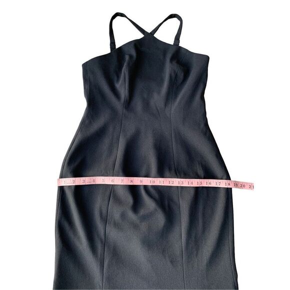 Dress the Population Tessa Crepe Mermaid Midi Dress In Black - Picture 10 of 14